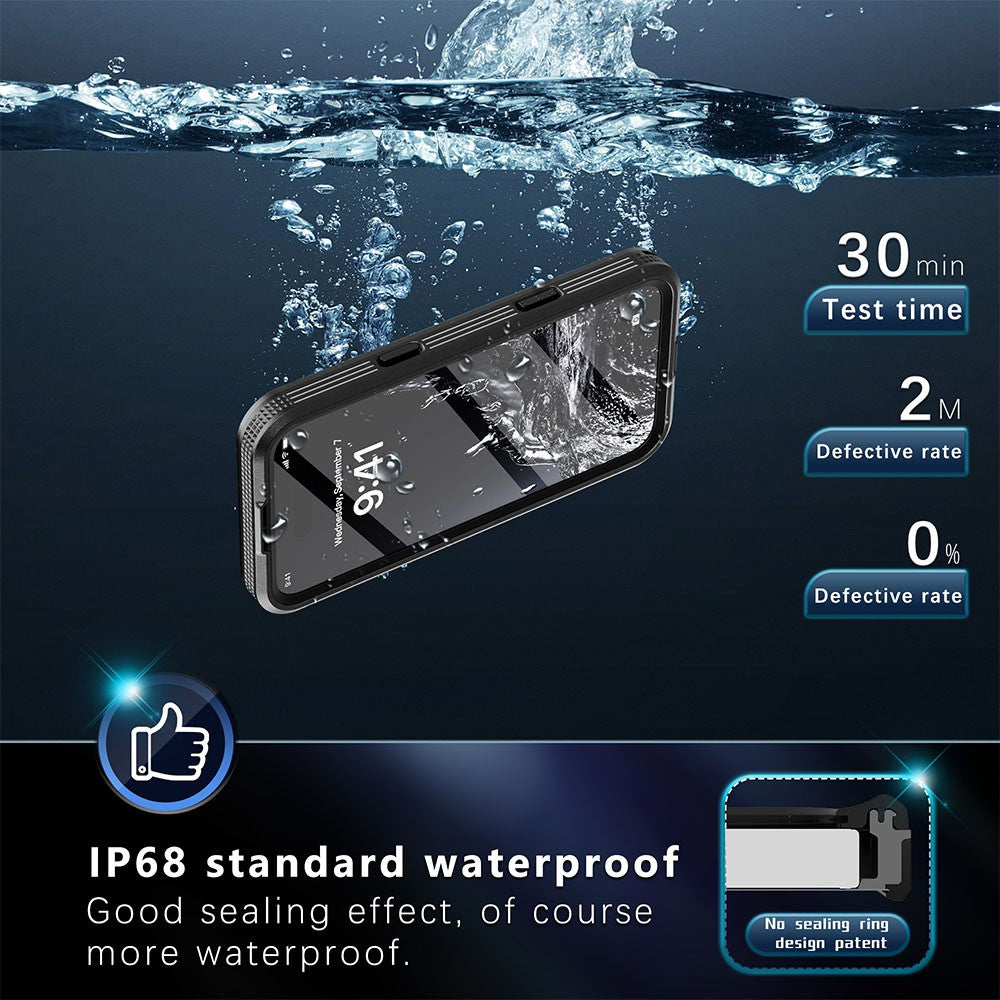 iPhone Waterproof Case Dirtproof Snowproof Dropproof Cover