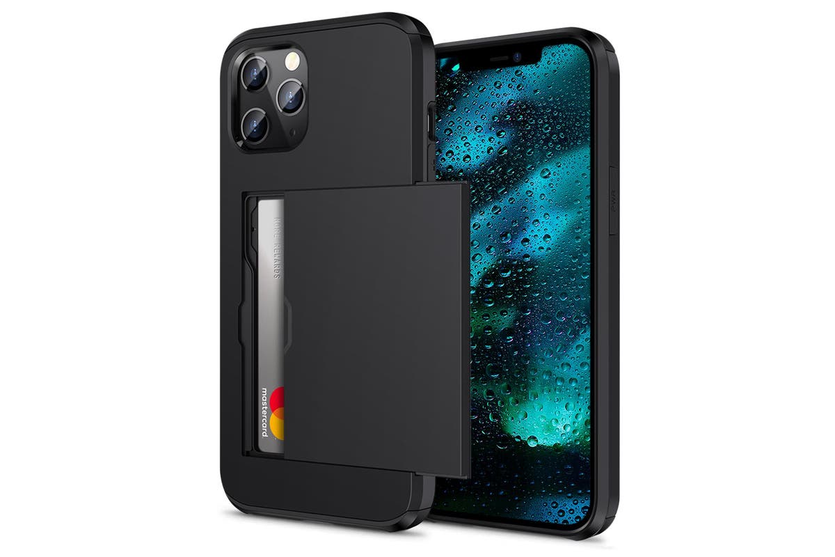 apple card protective sleeve iPhone Slide Armor Wallet Credit Card Holder Protective Cover for Appl – Oz Phone World
