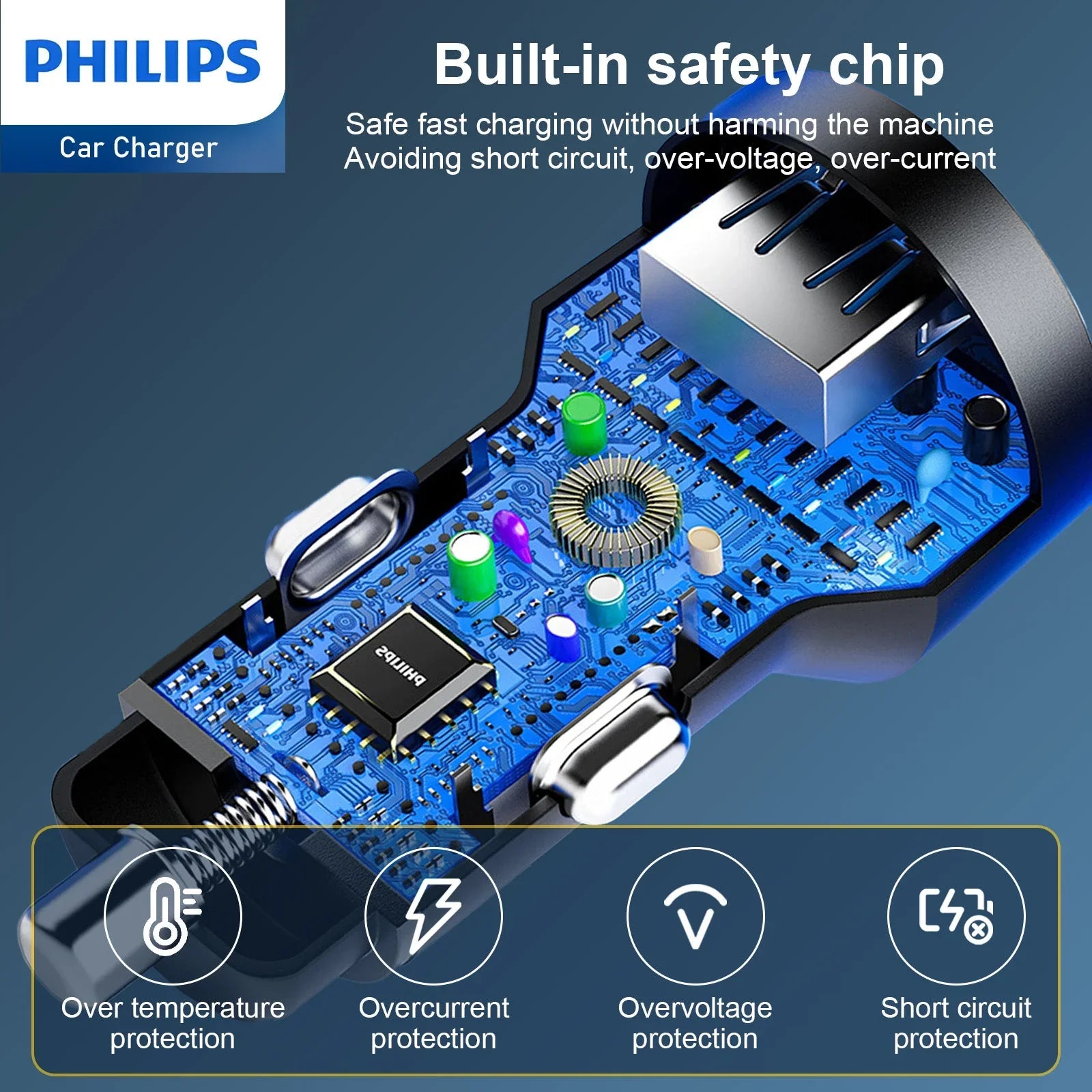 Philips QC+PD Car Charger (DLP2521)