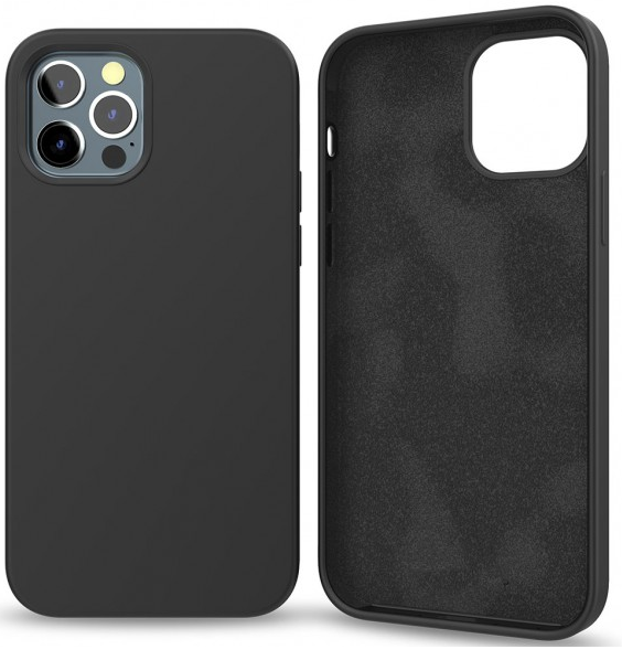 BLACKTECH Soft Feeling With Soft Micro Fiber Liquid Silicone Shockproof Phone Case for Apple iPhone