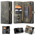 iPhone 16 Pro Max CaseMe Detachable Case Leather Zip Wallet Cover