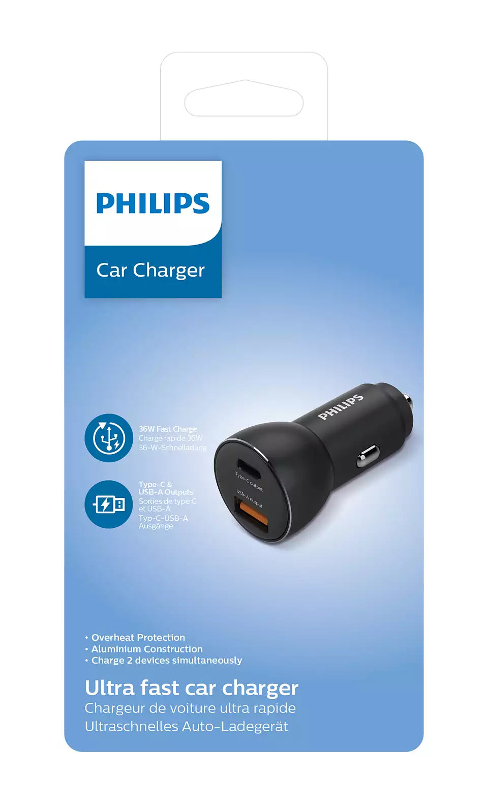Philips QC+PD Car Charger (DLP2521)