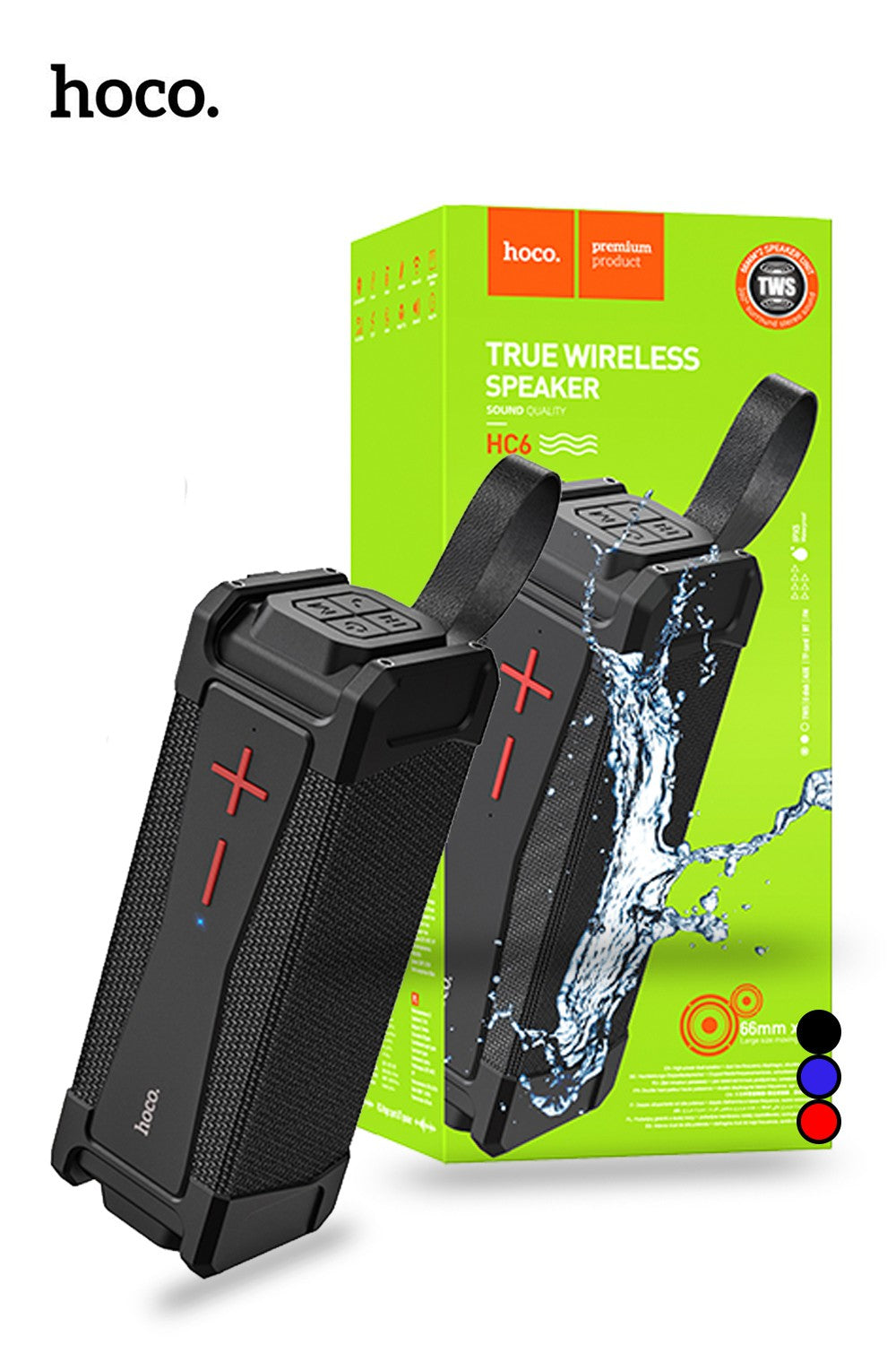 Hoco HC6 Waterproof Magic Sports Bluetooth Speaker – Rugged, Wireless, and Adventure-Ready
