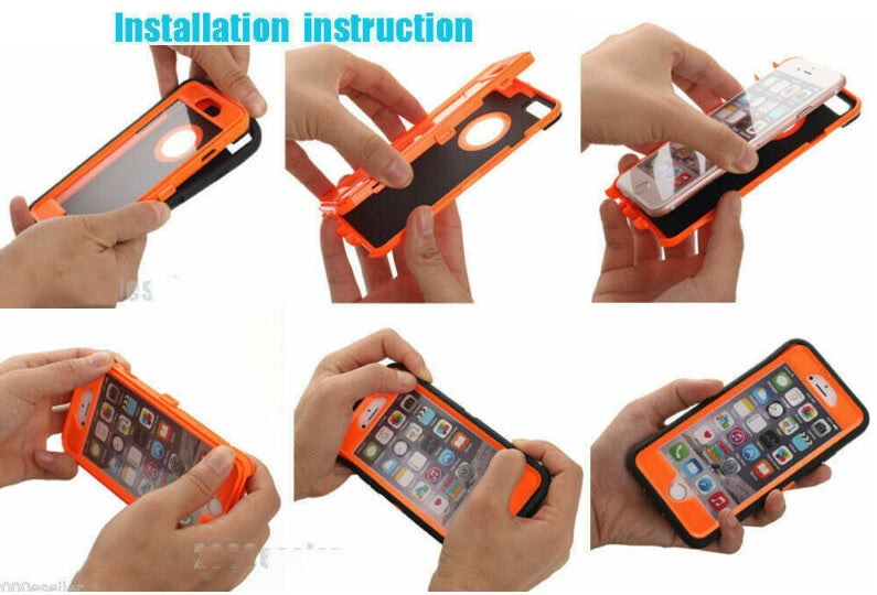 iPhone 6 Plus / 6S Plus Defender Case Rugged Shockproof Cover
