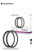 BLACKTECH Magnetic Metal Ring Ultra Thin Adhesive Phone Holder Plate 2Pcs/Pack - White