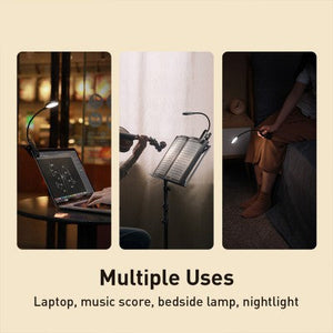 Baseus Comfort Reading Mini Clip Lamp-Dark Gray