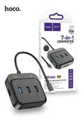 Hoco HB38 PD100W Easy link 7-in-1 Multiport Adapter HDMI SD TF 4USB