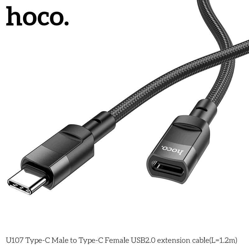 Hoco U107 USB-C Extension Cable 120cm
