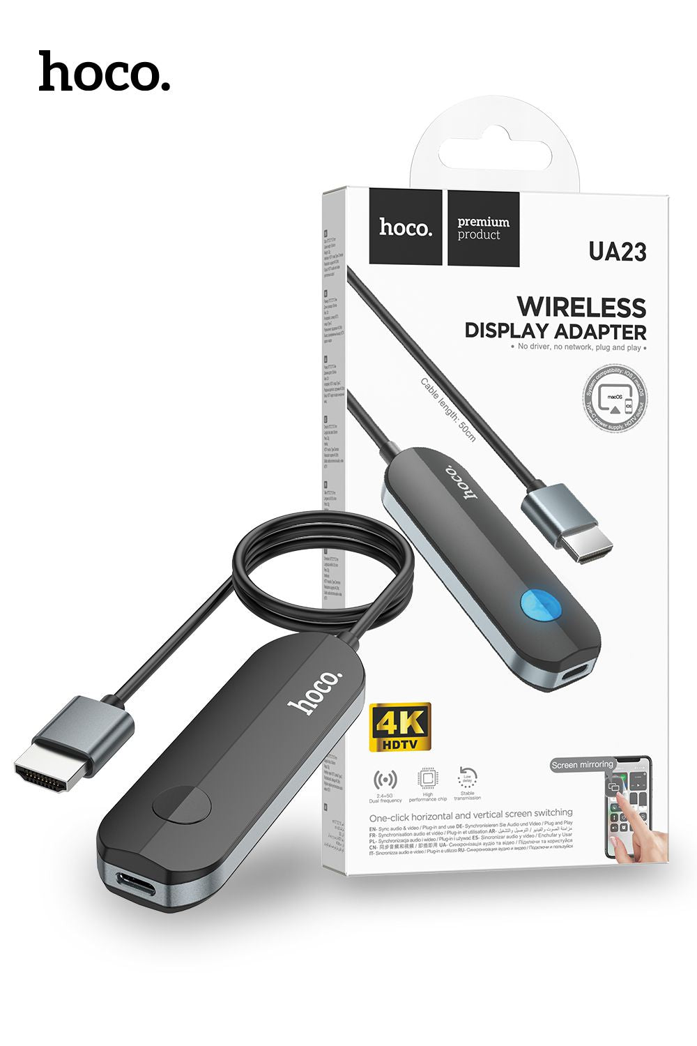 Hoco UA23 Flowing Wireless Display Adapter For iPhone