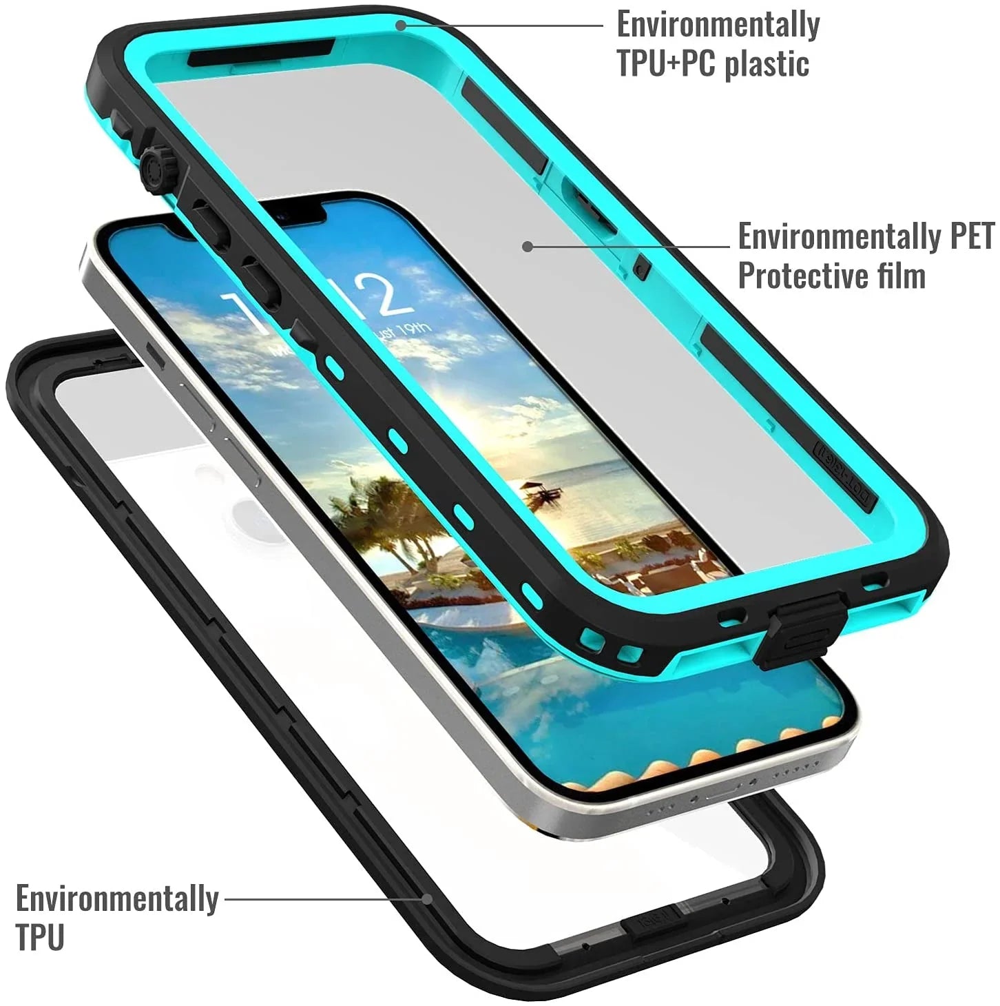 iPhone Waterproof Case Dirtproof Snowproof Dropproof Cover