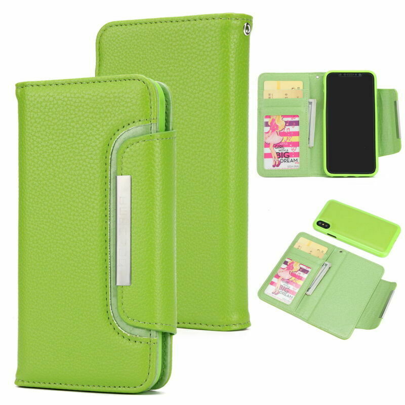 iPhone Detachable Leather Magnetic Wallet Case Cover