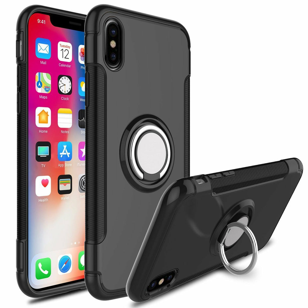 Samsung S10 Plus Dual Layer iRing Magnetic Circle Case Cover