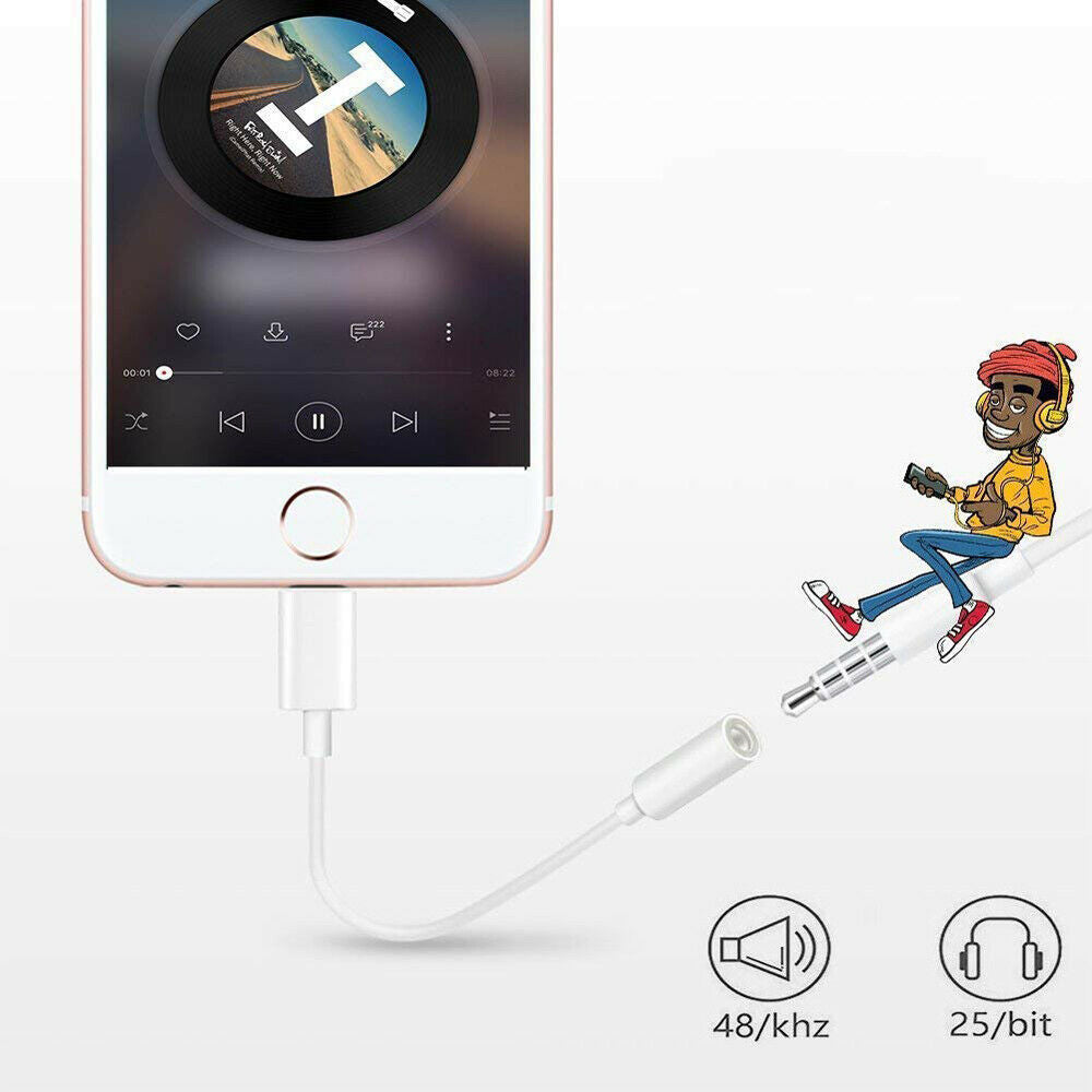 Lightning to 3.5mm Headphones Jack Adapter