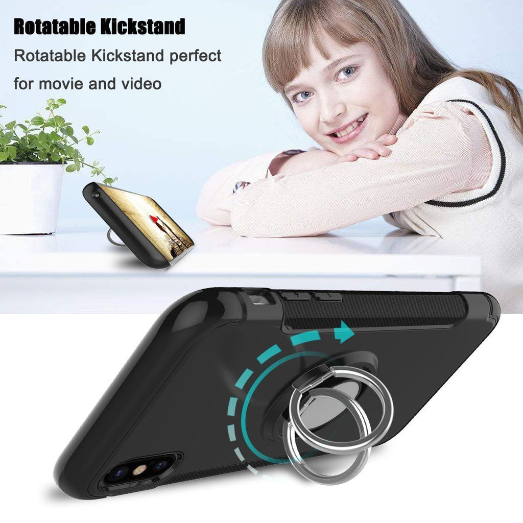 Samsung S10 Plus Dual Layer iRing Magnetic Circle Case Cover